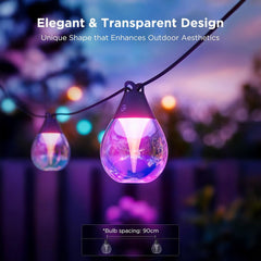A Photo Of Govee Outdoor Clear Bulb String Lights - H7025