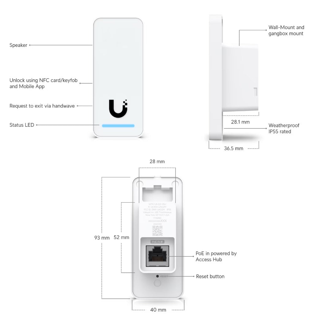 A Photo Of Ubiquiti G2 Starter Kit - All-in-One Kit For UniFi Access - UA-G2-SK
