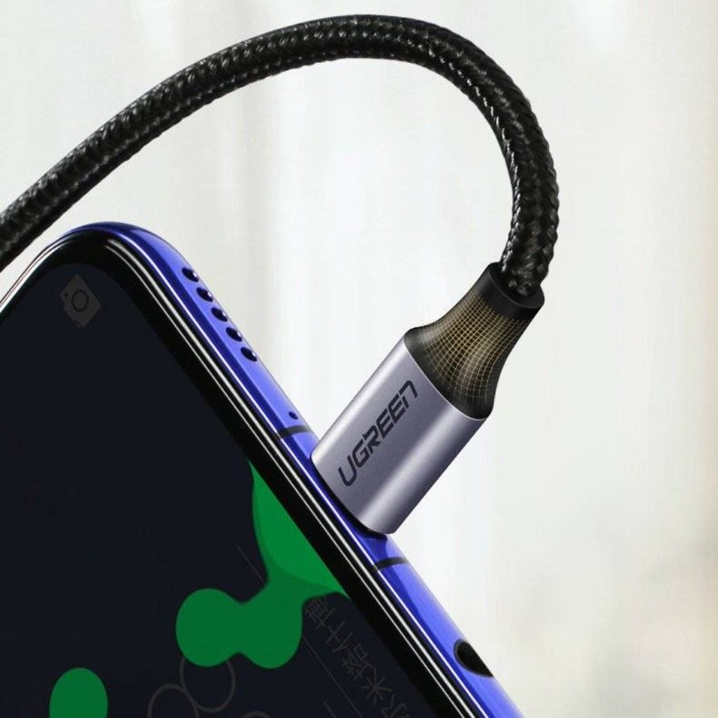 A Photo Of Ugreen Angled cable USB Type C - USB Type C Power Delivery 60W 20V 3A