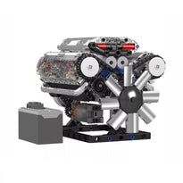 Mould King Motorized V8 Engine Building Toy Set - 535 Pieces - 10088