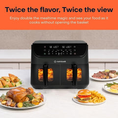 A Photo Of Nutricook Air Fryer Duo 2 Vision 8.5L - NC-AFD185V