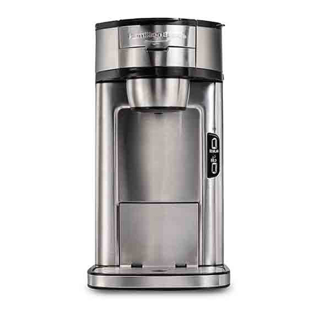 A Photo Of Hamilton Beach Single Serve Coffee Maker 410ml – Pod-Free Coffee Machine with Built-In Scoop Filter ; Auto Shutoff