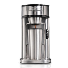 A Photo Of Hamilton Beach Single Serve Coffee Maker 410ml – Pod-Free Coffee Machine with Built-In Scoop Filter ; Auto Shutoff