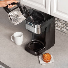A Photo Of Hamilton Beach FrontFill™ 12 Cup Programmable Coffee Maker with Auto Shutoff