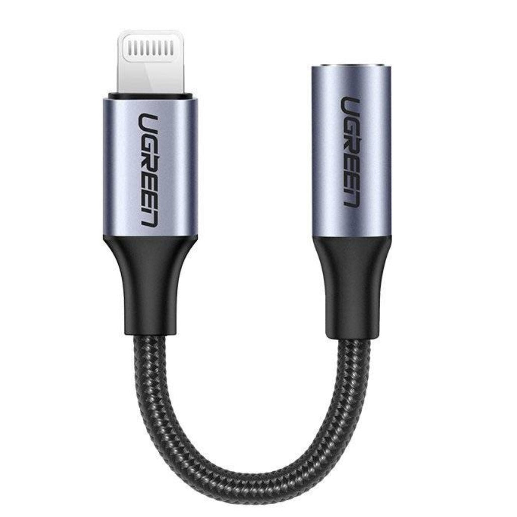 A Photo Of Ugreen 3.5mm Jack to Lightning Headphone Adapter – MFi Certified (10cm)