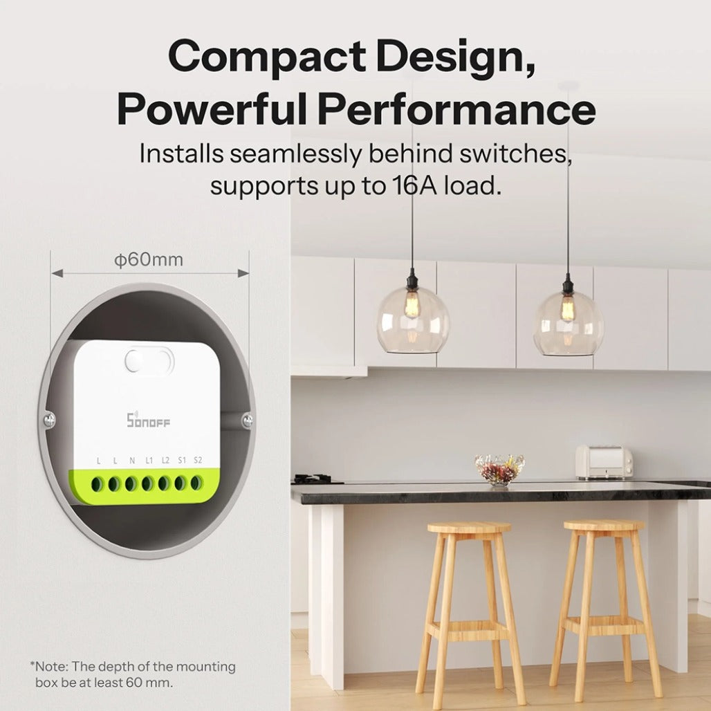 A Photo Of Sonoff Mini Duo 2 Gang Zigbee Switch - MINI-ZB2GS