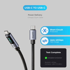 A Photo Of Blupebble PowerFlow 2 PD 240W USB-C to USB-C - 1.2m