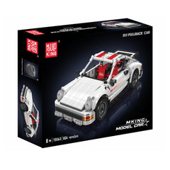 A Photo Of Mould King 911 Pull-Back Sports Car Building Toy Set - 824 Pieces - 15063