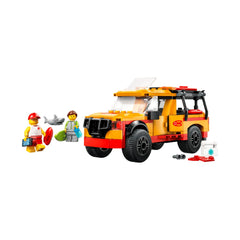 A Photo Of LEGO City Lifeguard Beach Rescue Truck 214 Pieces - 60453