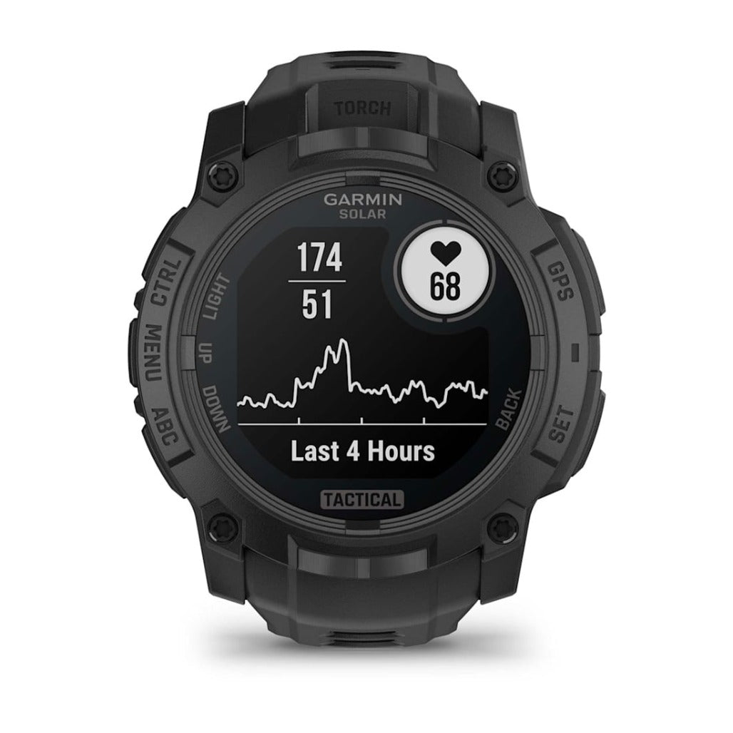 A Photo Of Garmin Instinct 3 - 50 mm - Solar - Tactical Edition Black with Black Band