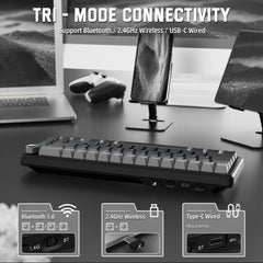 A Photo Of Attack Shark X66 Wireless Mechanical Gaming Keyboard