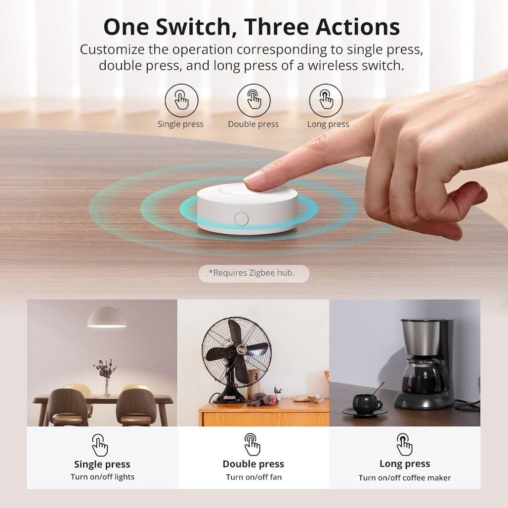 A Photo Of Sonoff ZigBee Wireless Switch - SNZB-01P