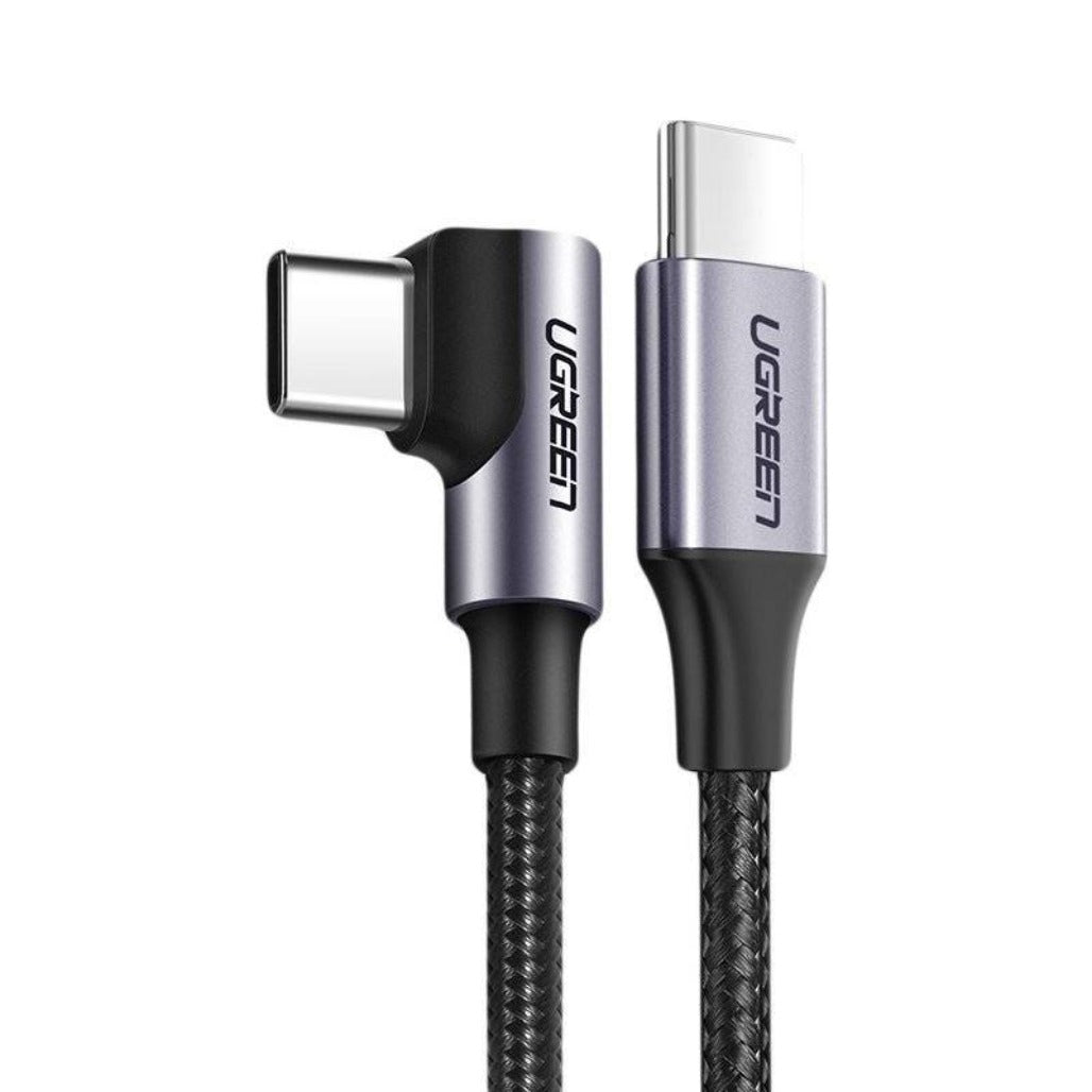 A Photo Of Ugreen Angled cable USB Type C - USB Type C Power Delivery 60W 20V 3A