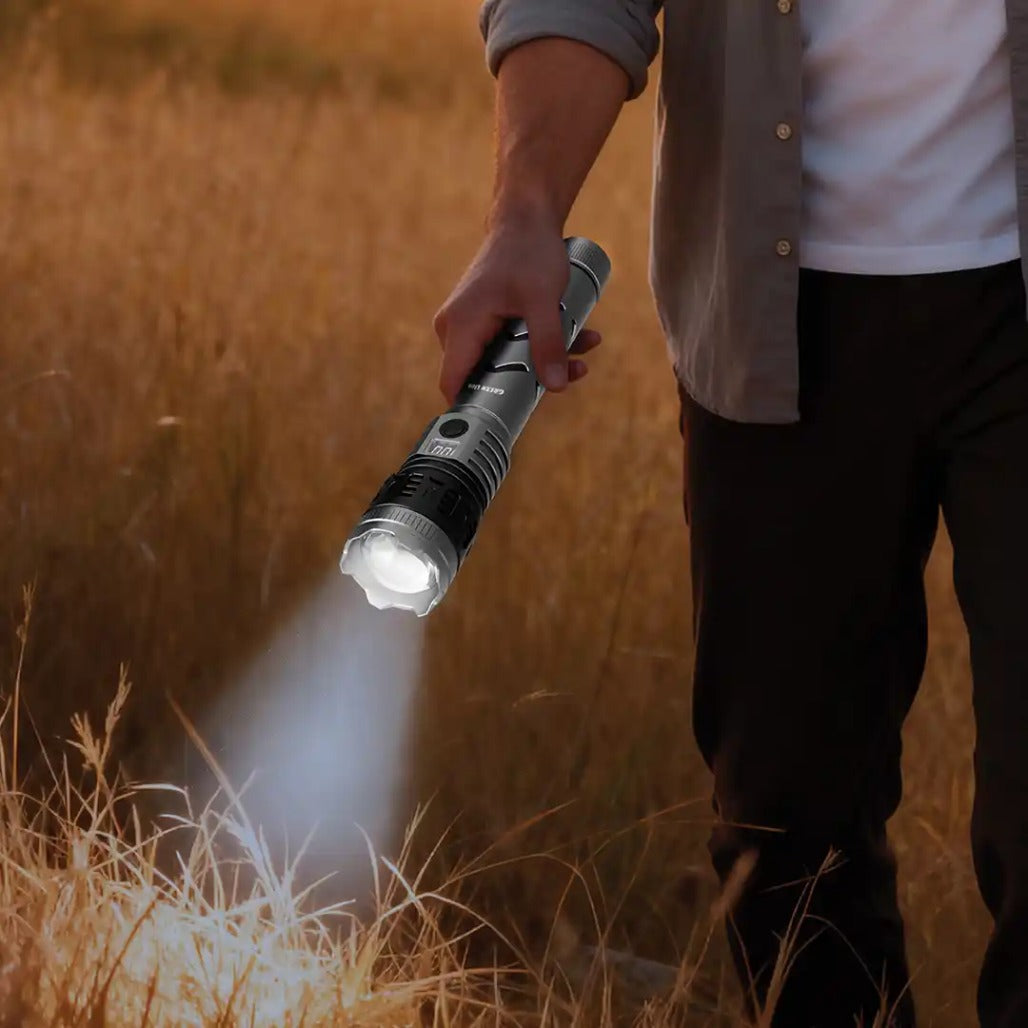A Photo Of Green Lion Hunter Pro Portable Torch - Grey