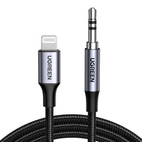 Ugreen 70509 Lightning To 3.5 Male Adaptor Cable Black 1M