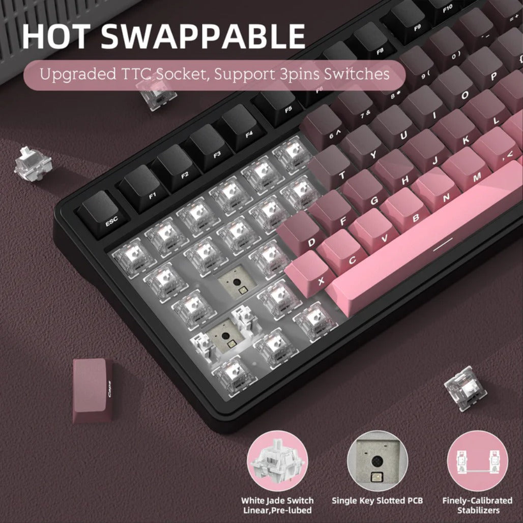 A Photo Of Attack Shark X85 - Wireless Mechanical Gaming Keyboard
