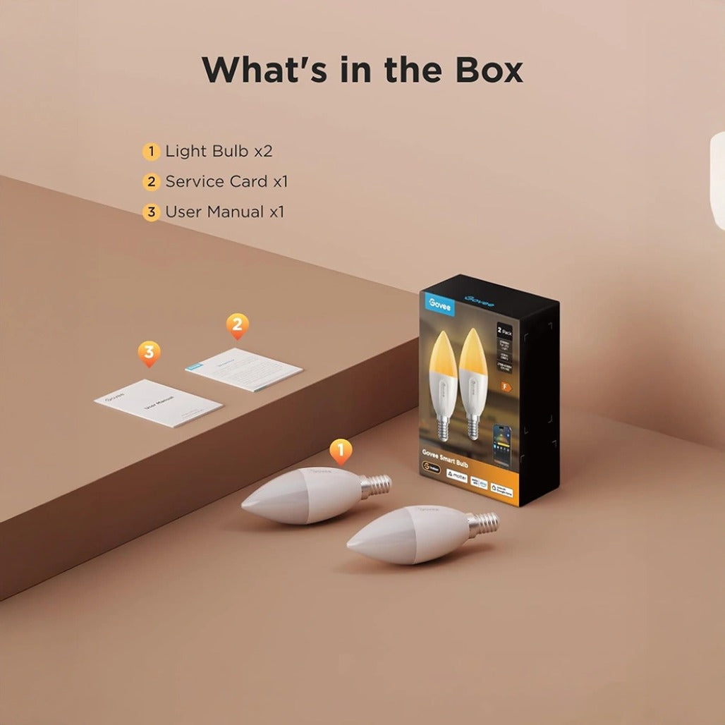 A Photo Of Govee E14 Smart LED Bulb - H600C