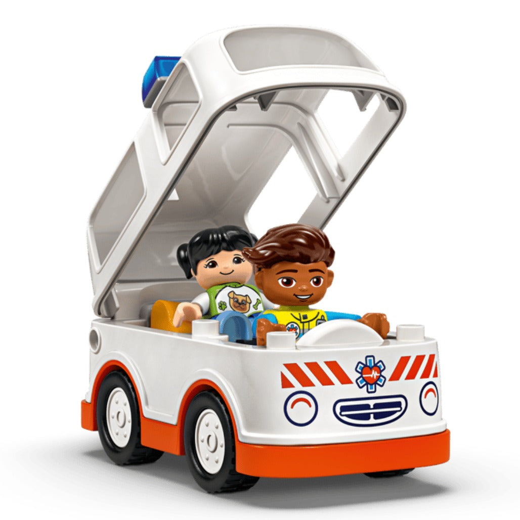 A Photo Of LEGO Duplo Ambulance & Driver 19 Pieces - 10447