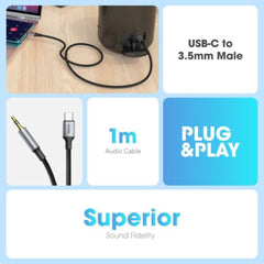 A Photo Of Blupebble USB-C to 3.5mm Male Cable - 1m