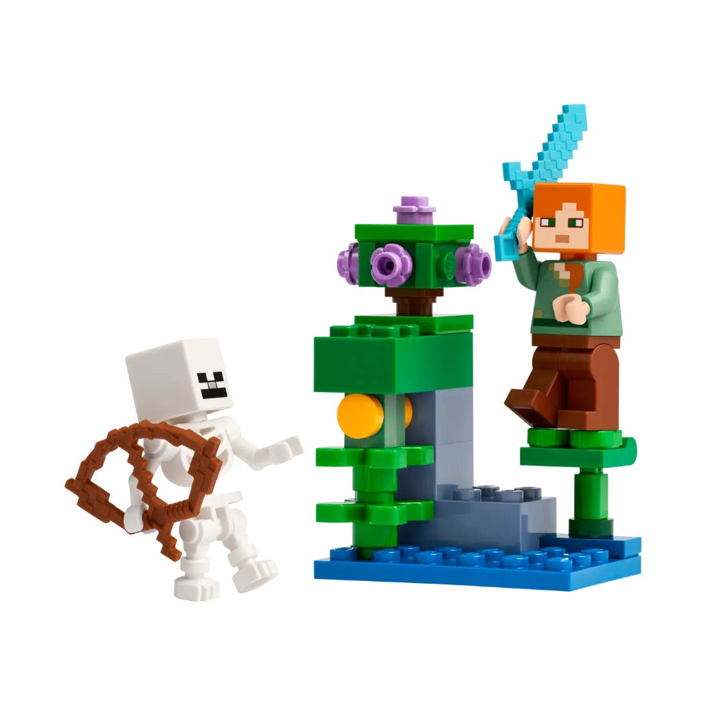 A Photo Of LEGO Minecraft The Lush Cave Fight 40 Pieces - 30705