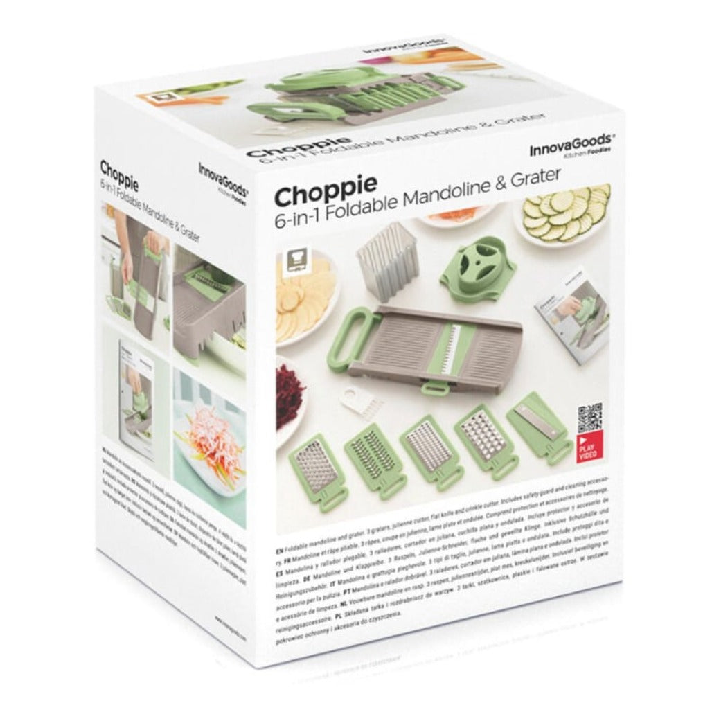 A Photo Of InnovaGoods 6-in-1 Folding Mandolin Grater Choppie - V0101228