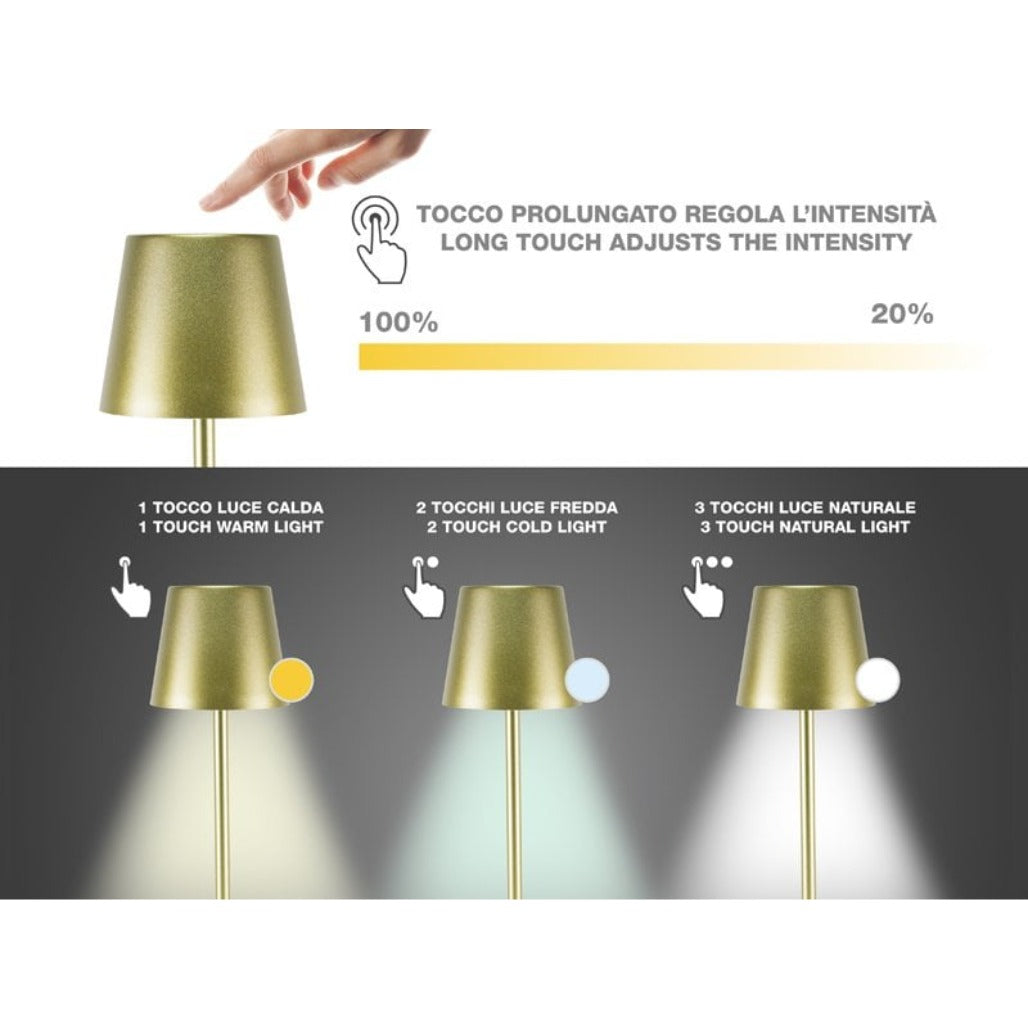 A Photo Of Beper Rechargeable 2IN1 Cristal Table Lamp - P201UTP116