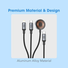 A Photo Of Blupebble PowerFlow USB-C to USB-C Cable - 1.2m - BP-PF3IN1-BK-SD26-J