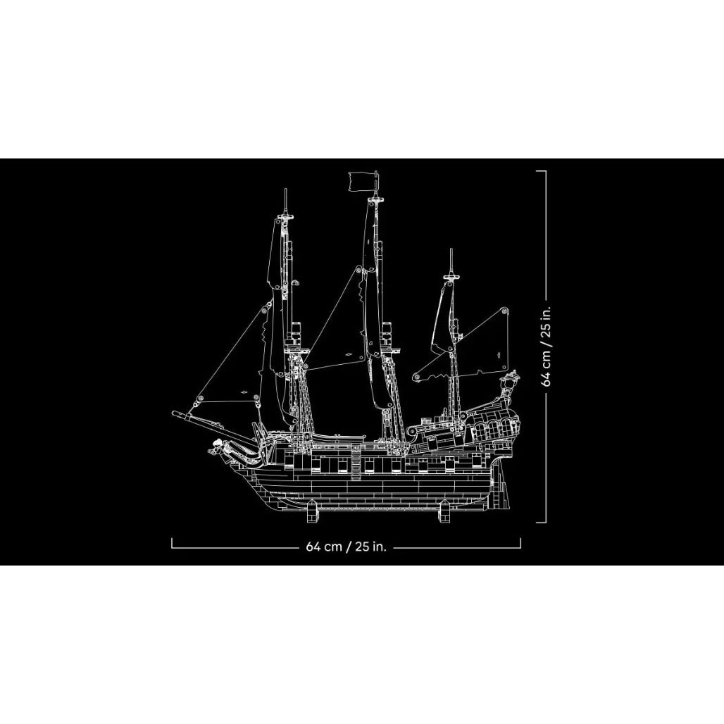 A Photo Of LEGO Icons Captain Jack Sparrow's Pirate Ship 2862 Pieces - 10365