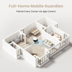 A Photo Of Enabot EBO Air 2 FamilyBot – 2K Home Security & Smart Pet Companion Robot