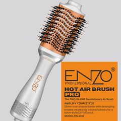 A Photo Of Enzo Hot Air Brush – Professional Hair Dryer