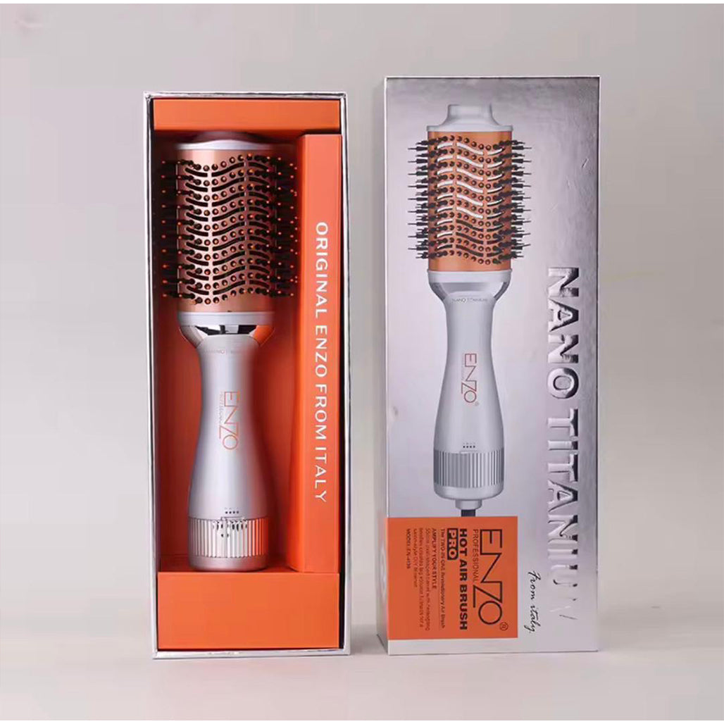 A Photo Of Enzo Hot Air Brush – Professional Hair Dryer
