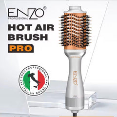 A Photo Of Enzo Hot Air Brush – Professional Hair Dryer