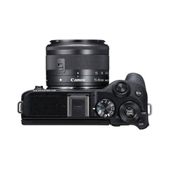A Photo Of Canon EOS M6 Mark II Mirrorless Camera with 15-45mm Lens – 32.5MP, 4K Video, Dual Pixel AF