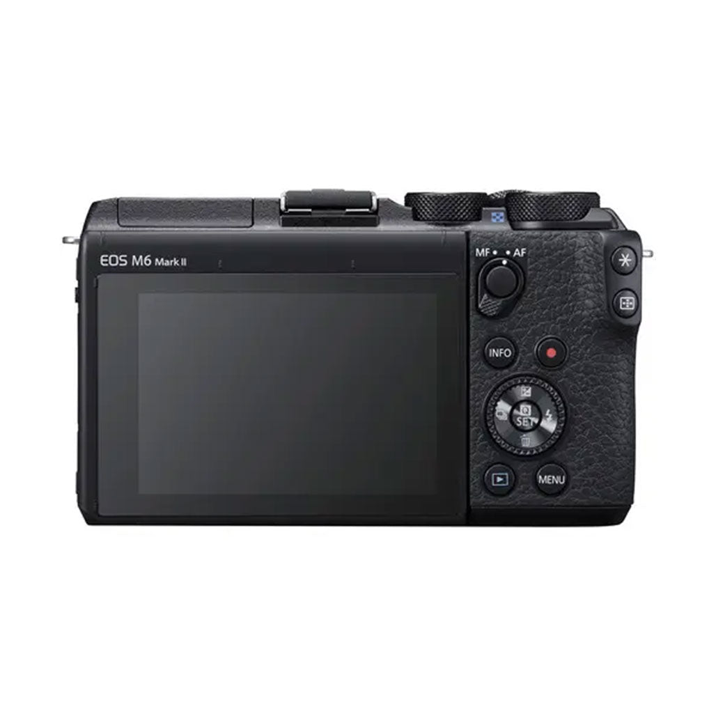 A Photo Of Canon EOS M6 Mark II Mirrorless Camera with 15-45mm Lens – 32.5MP, 4K Video, Dual Pixel AF