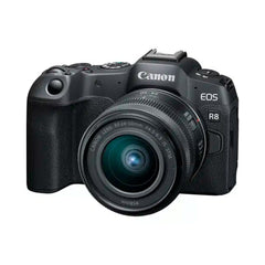 A Photo Of Canon EOS R8 Mirrorless Camera with RF 24-50mm f/4.5-6.3 IS STM Lens