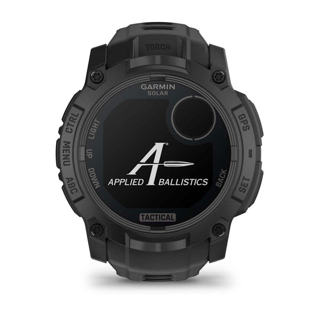 A Photo Of Garmin Instinct 3 - 50 mm - Solar - Tactical Edition Black with Black Band