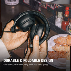 A Photo Of Marshall Milton A.N.C. Wireless Noise-Canceling On-Ear Headphones - Black