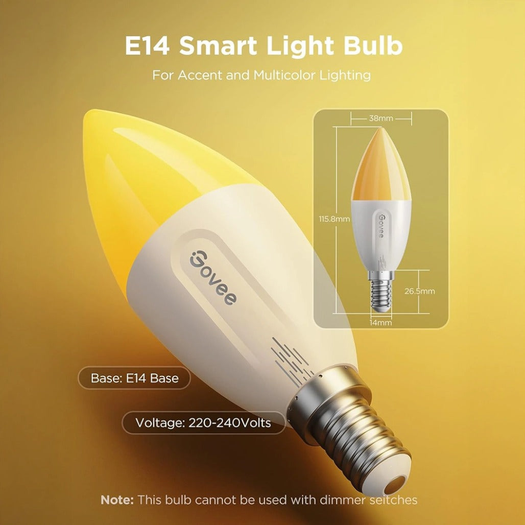A Photo Of Govee E14 Smart LED Bulb - H600C