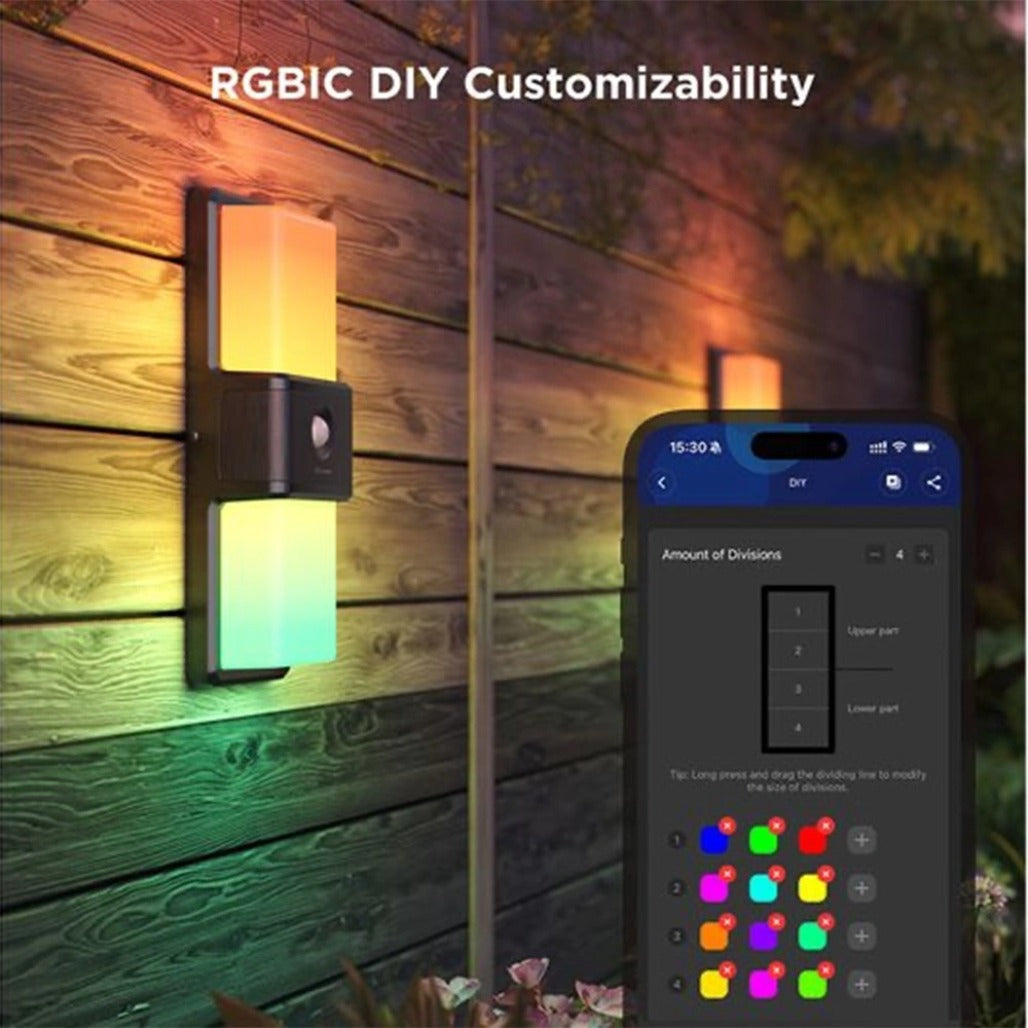 A Photo Of Govee Smart Outdoor Wall Light - H7078