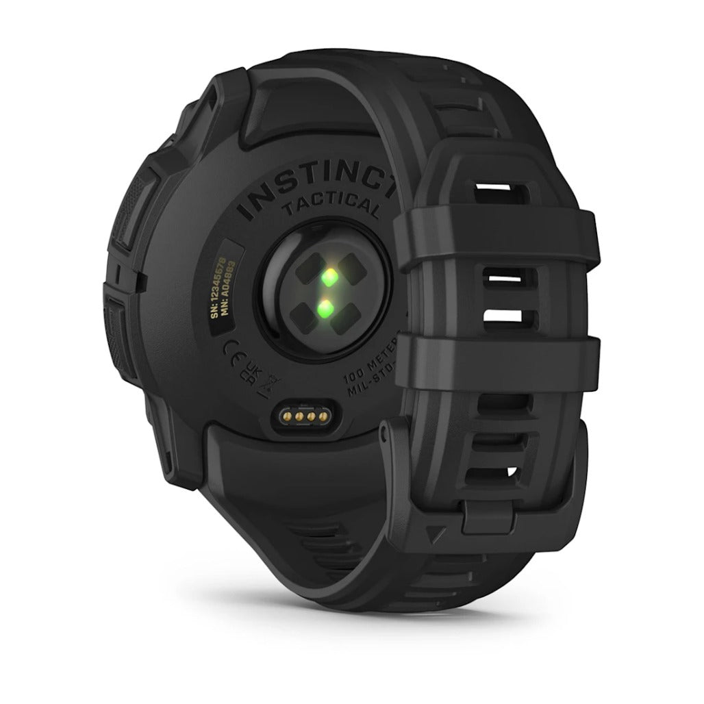 A Photo Of Garmin Instinct 3 - 50 mm - Solar - Tactical Edition Black with Black Band