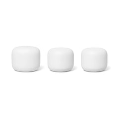 A Photo Of Google Nest Wifi Router and Two Points (Snow)
