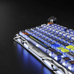 A Photo Of GravaStar Mercury K1 Pro Mechanical Gaming Keyboard – Interstellar Silver