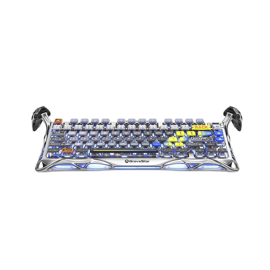 A Photo Of GravaStar Mercury K1 Pro Mechanical Gaming Keyboard – Interstellar Silver