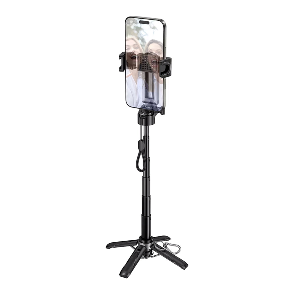 A Photo Of Hoco K27 Magic 3-in-1 Mini Tabletop Live Broadcast Phone Holder