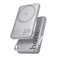 A Photo Of Hoco Q36 Sunlight 5000mAh Magnetic Wireless Power Bank – 20W PD Fast Charging with Foldable Stand
