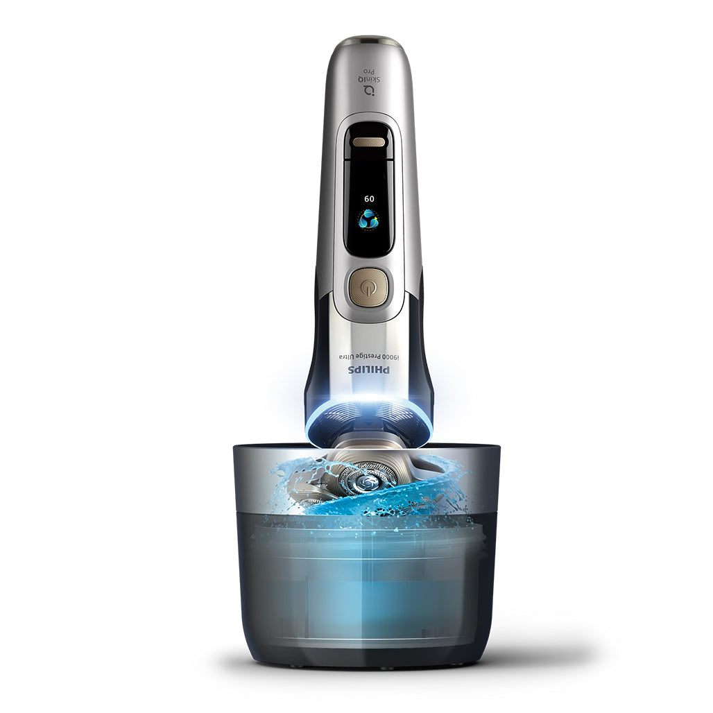 A Photo Of Philips i9000 Prestige Ultra Wet and Dry Electric Shaver with SkinIQ Pro - XP9404/31