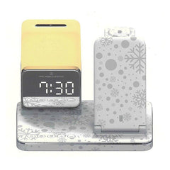 A Photo Of ITFIT 3 IN 1 Night-Light Wireless Charger with Alarm Clock & 30W USB-C Travel Adapter – Winter Limited Edition