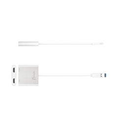 A Photo Of J5Create USB 3.0 to Dual HDMI™ Multi-Monitor Adapter JUA365 - 4K & 2K Display Support, External Video Card