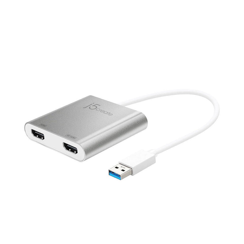 A Photo Of J5Create USB 3.0 to Dual HDMI™ Multi-Monitor Adapter JUA365 - 4K & 2K Display Support, External Video Card
