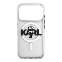 A Photo Of Karl Lagerfeld MagSafe IML Case for iPhone 17 Pro Max – Transparent Kaki